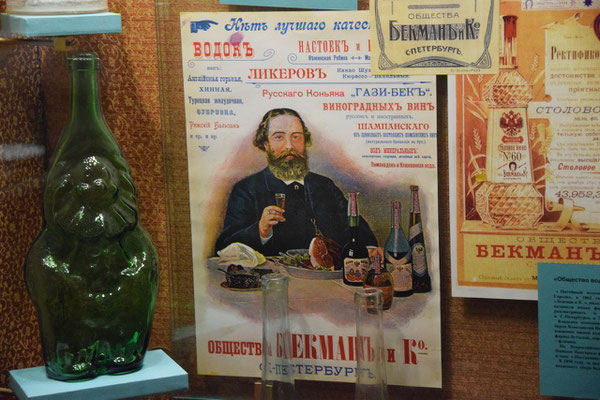 Plakat im Wodkamuseum