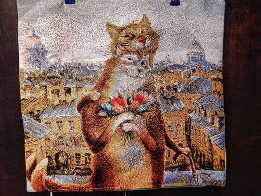 Kissen mit 2 Katzen