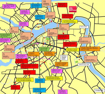 Schema Brücken in Sankt Petersburg