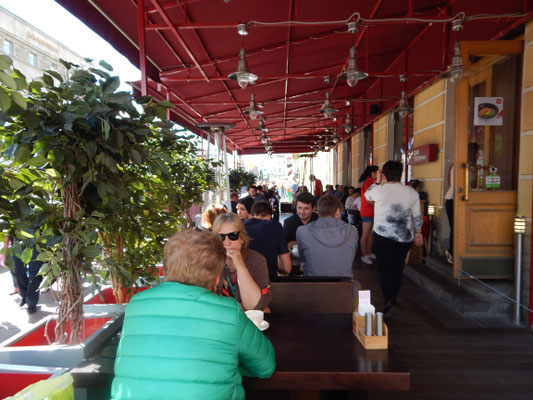Außenbereich des Restaurants