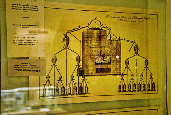 Wandbild im Wodkamuseum