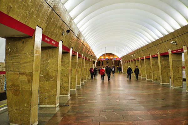 Station Vyborgskaya der Metro