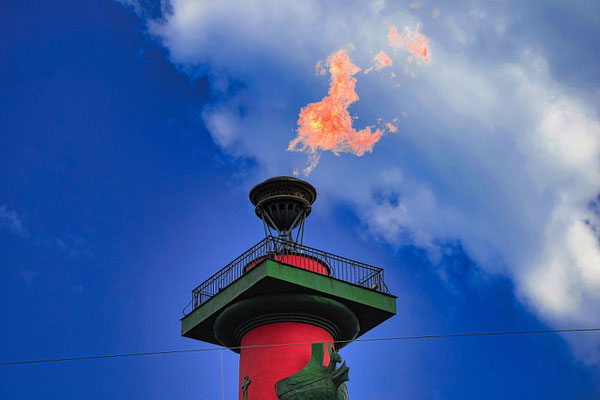Leuchtturm am Feiertag