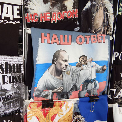 Plakat bei einer St. Petersburg Führung