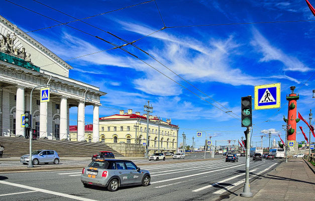 die alte Börse in St Petersburg