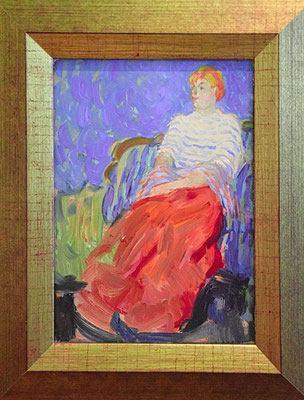 Foto 689  Raum   419  Paoul Dufy 1877-1953 Portrait von Suzanne Dufy Schwester des Malers 1904