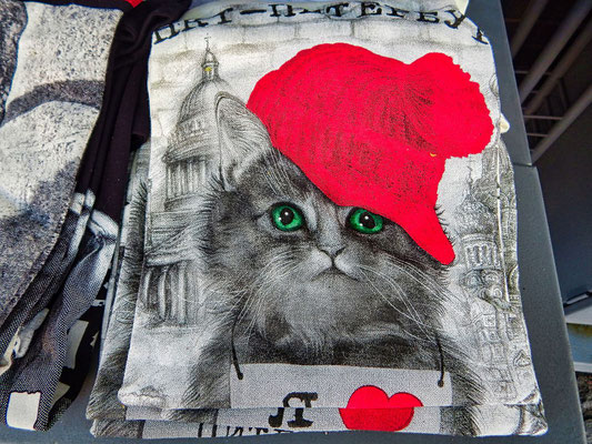 Shirt mit Isaakskathedrale und Katze