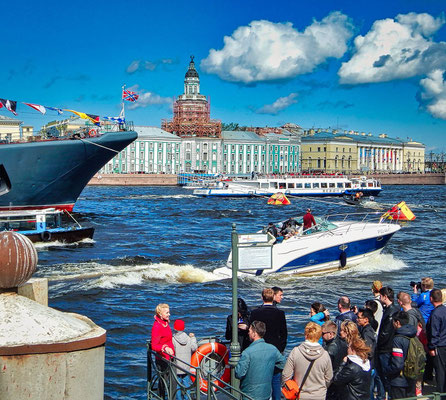 an der Newa bei einer st. petersburg führung