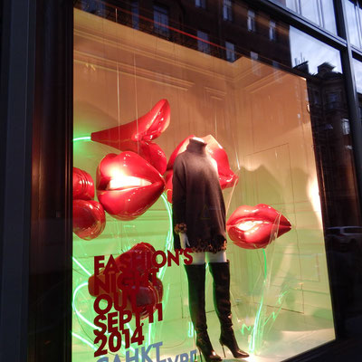 Schaufenster für Kleidung
