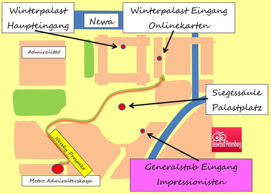 Eingang Impressionisten für die Eremitage