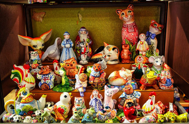 Porzellanfiguren in St Petersburg