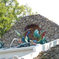 Figuren vom Schachbrett in Peterhof