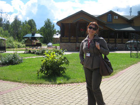 Ein Foto von Marina unsere Stadtführerin in Nowgorod.