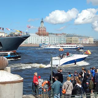 An der Newa in Sankt Petersburg